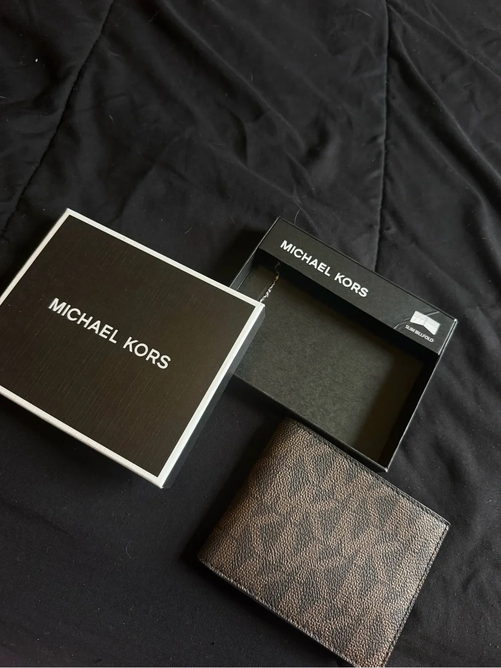 Michael Kors Men's Brown Logo-Print Bifold Wallet